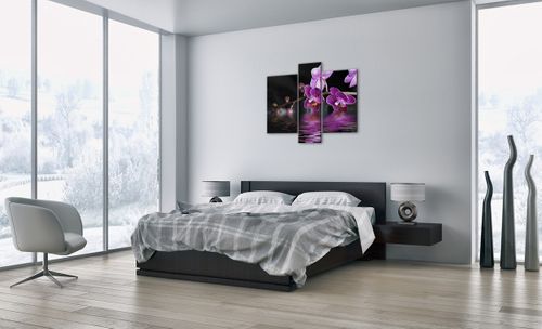 Obraz Na Płótnie - Storczyk Woda - 95X80 Cm - Cb95X80-2312 na Arena.pl