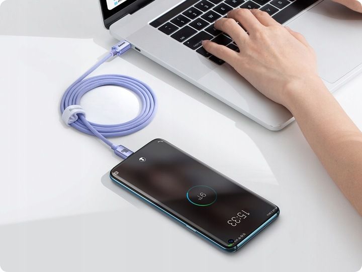 BASEUS MOCNY KABEL USB-C SZYBKIE ŁADOWANIE TYPE-C PD 100W QC 3.0 5A 1.2M zdjęcie 8