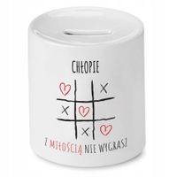 Skarbonka Dla Chłopaka Z Miłościa Nie Wygrasz Z Nadrukiem Ze Zdjęciem