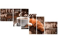 OBRAZ PORANNE ŚNIADANIE KAWĄ