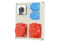 Rozdzielnica budowlana skrzynka zestaw R-BOX  L-P 1x32A/5 1x16A/5 2x230V Viplast