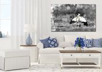 obraz xxl BOCIANY 2 - 120x70cm na płótnie ptak