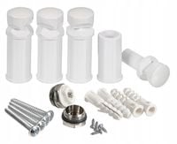 Zestaw montażowy/wieszaki do grzejnika łazienkowego drabinkowego