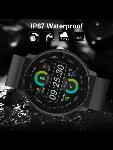 Zegarek SMARTWATCH Rubicon 230 mAh ODBIERANIE POŁĄCZEŃ 360x360 MENU PL 1.39 zdjęcie 4