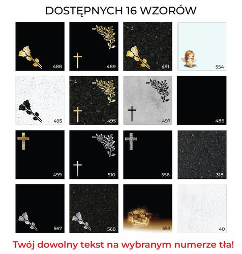SZKLANA PODSTAWKA POD ZNICZE 30x30cm TWÓJ DOWOLNY NAPIS 16 wzorów na Arena.pl