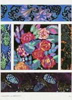 Plakat 13x18cm Kwiaty Art Deco v.9, Bénédictus Vintage do Salonu