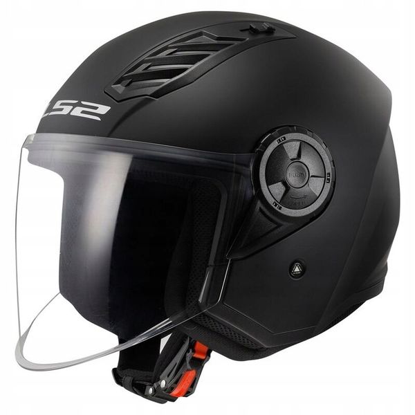 KASK LS2 OF616 Airflow II ECE 22.06 Solid Black Matt Czarny Mat Rozmiar M zdjęcie 2