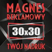 Magnesy reklamowe na samochód auto reklama magnetyczna 30x30 cm