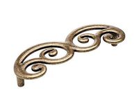 UCHWYT DO MEBLI ARABESQUE 15072Z1280B.09 Rozstaw w mm - 128, Kolor pokrycia - Stary mosiądz