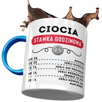 Kubek Błękitny Dla Cioci Ciotuni Urodziny Prezent Z Nadrukiem Ze Zdjęciem