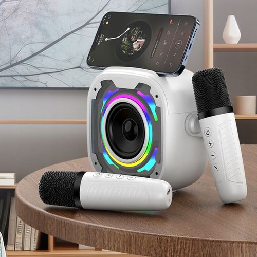 Zestaw do Karaoke Bluetooth Bezprzewodowy Głośnik + 2 Mikrofony Dla Dzieci na Arena.pl