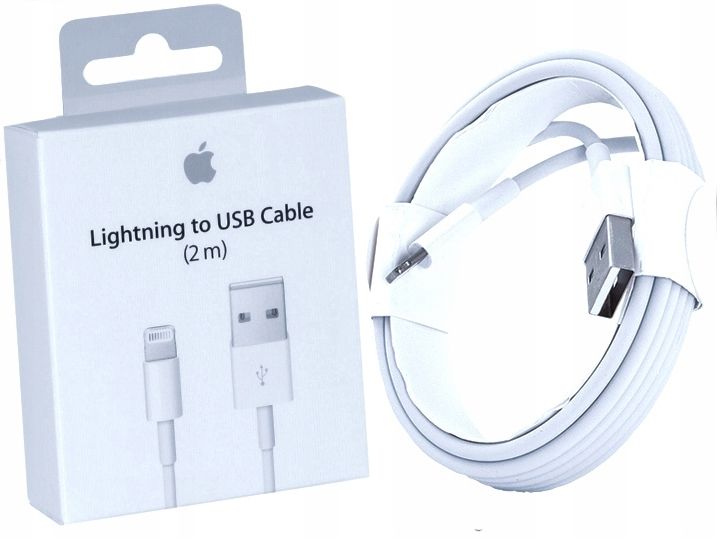 ORYGINALNY KABEL USB LIGHTNING 8 PIN APPLE IPOD IPAD IPHONE MD819 zdjęcie 1