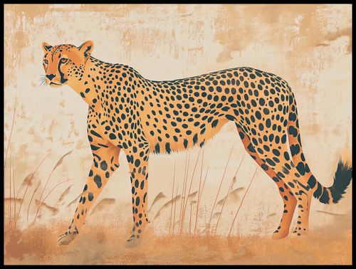 Plakat 100x75cm Gepard w Ruchu na Arena.pl