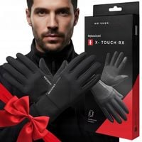 WEISNER RX| Rękawiczki Czarne Męskie ANTYPOŚLIZGOWE Samochodowe