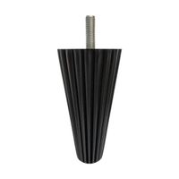 Noga meblowa drewniana czarna Ø 65 mm, wysokość 120 mm - model WY01026.CZ