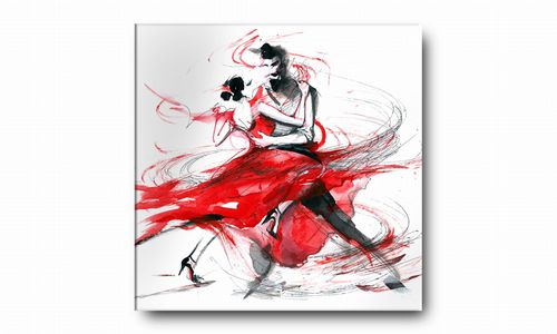 OBRAZ NA PŁÓTNIE 102 Taniec 60x60cm na Arena.pl