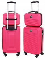 WALIZKA KABINOWA ZESTAW MAŁA + KUFEREK BAGAŻ 8821