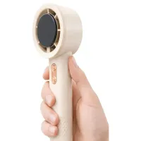 Wiatraczek ręczny usb przenośny mini wentylator mocny plażowy biały