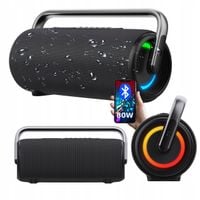 Głośnik przenośny mobilny Bluetooth Manta SPK325 80W Czarny