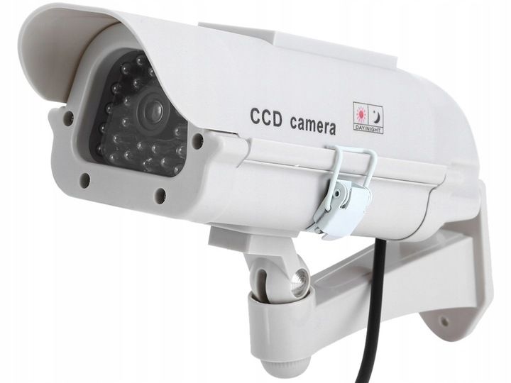 ATRAPA KAMERY CCTV SOLARNA MONITORING MIGAJĄCA DIODA LED KAMERA NA zdjęcie 15