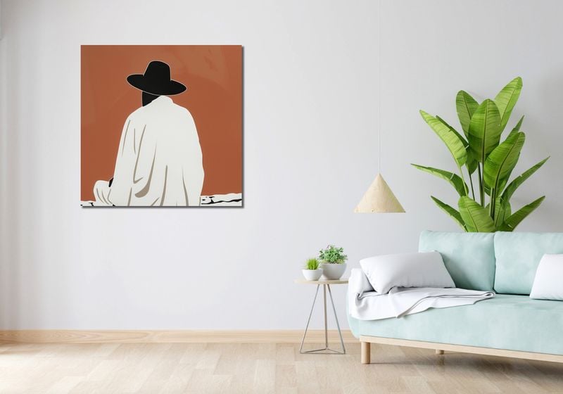 Obraz 90x90cm Rozmyślania w Oddali zdjęcie 2