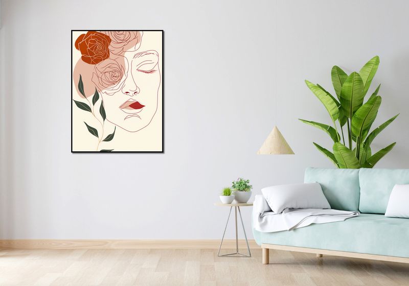 Plakat 75x100cm Beż i Twarz zdjęcie 4