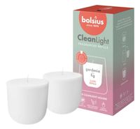 Świece zapach. do świecznika BOLSIUS CleanLight ~20h Gardenia & Fig 2szt