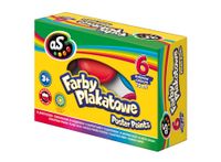farby plakatowe 6 kolorów 20 ml astra as
