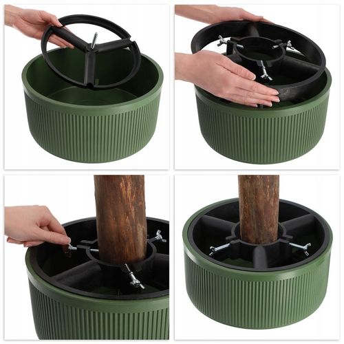 STOJAK POD CHOINKĘ CHOINKI POJEMNIK CHOINKOWY 5 L NA DRZEWKO 1,5 m ZIELONY na Arena.pl