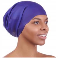 CZEPEK PŁYWACKI SILIKONOWY NA DŁUGIE WŁOSY DAMSKI WYGODNY DO PŁYWANIA