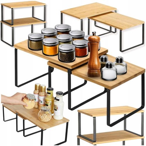 Zestaw 2 szt półek na przyprawy kubki talerze do kuchni łazienki na na Arena.pl