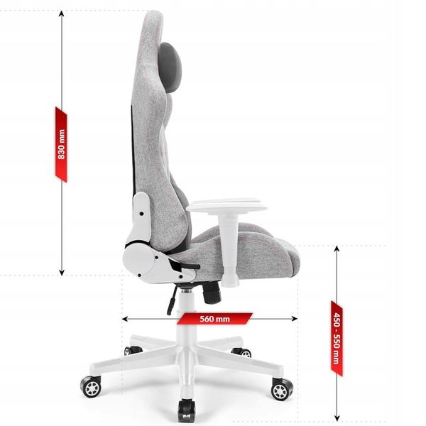 FOTEL GAMINGOWY DLA GRACZA BIUROWY HELL'S zdjęcie 6