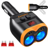Rozdzielacz gniazda zapalniczki 12-24V 2xUSB-A 1xUSB-C QC 3.0 80W ładowarka