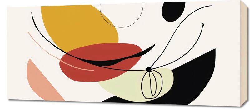 Obraz 90x40cm Geometryczna Krzywizna zdjęcie 1