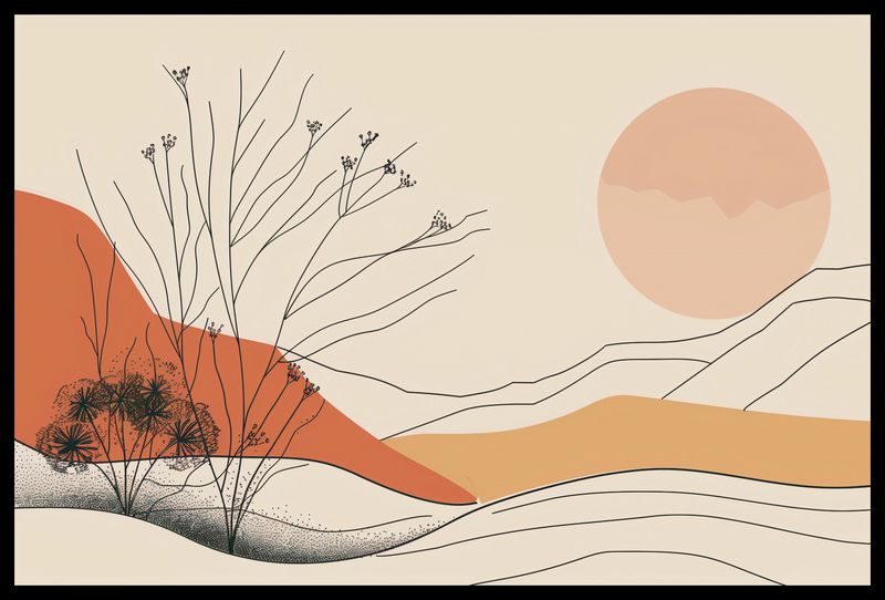 Plakat 60x40cm Pustynna Wydma zdjęcie 2