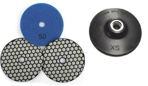 3 x TARCZA DIAMENTOWA DO SZLIFOWANIA GRESU SPIEKU NA SUCHO 100mm + DYSK na Arena.pl