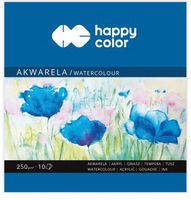 BLOK AKWARELOWY 250G 15X15CM HAPPY COLOR