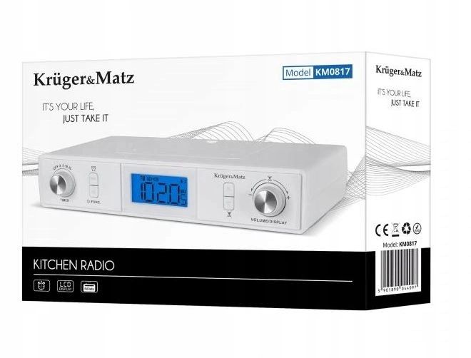 Radio Kuchenne Bluetooth Lcd Fm Podwieszane Km0817 zdjęcie 5