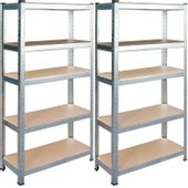 Regał metalowy magazynowy zestaw 2 szt 150 x 75 x 30 cm Humberg HR-810