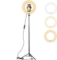 AIXPI lampa pierścieniowa ring na statywie na USB
