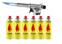 MARKOWY ZESTAW PALNIK TIROSS TS 708 Z PIEZO CERAMICZNY DYSZĄ +6x GAZ TIROSS