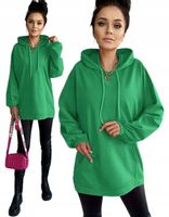 BLUZA DRESOWA DAMSKA z kapturem oversize na wiosnę