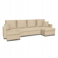 Narożnik Bella BIG rozkładany z funkcją spania Family Meble beżowy