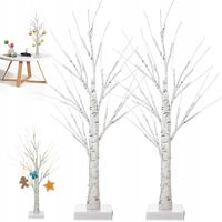 ŚWIECĄCE DRZEWKO BRZOZOWE LED 60CM, ZASILANIE BATERYJNE - 2 SZT W ZESTAWIE