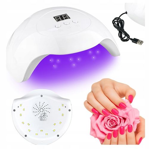 Zestaw Do Robienia Paznokci Startowy Lampa UVLED Lakier Hybrydowy + GRATISY na Arena.pl