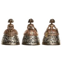 Figurka Dekoracyjna Home ESPRIT Złoty 18 x 11,5 x 24 cm (3 Sztuk)