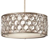 LAMPA wisząca FE-LUCIA-B Elstead FEISS szklana OPRAWA okrągły ZWIS antyczny oksydowane srebro