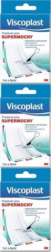 Plastry opatrunkowe Viscoplast Prestovis Plus 6cm x 1M do cięcia x 3 SZT na Arena.pl