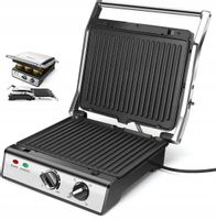Grill Opiekacz Elektryczny Rozkładany 2000W Timer