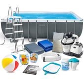 Basen ogrodowy stelażowy 549 x 274 x 132 cm 18w1 INTEX 26356